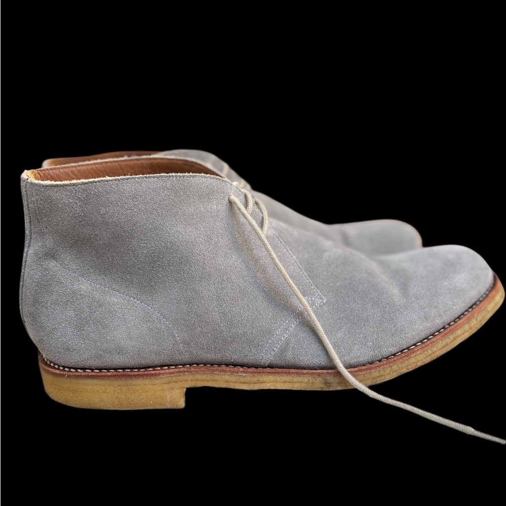 Grenson Light Gray Suede Chukka Boots Men’s Size 11.5 F UK 12.5 U.S,A,